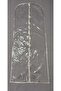 Evening Dress Cover, Full Transparent Long Dress Protector and Carrying Bag, Edge Stripe Metallized Piping, 160x64 cm, - 2