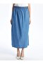 Grace Comfortable Fit Women's Jeans Skirt with Elastic Waist - 4