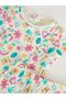 Crew Neck Short Sleeve Printed Baby Girl Pajama Set - 4