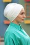 Köprü Bone Sandy Fabric Hijab Is Suitable for Pool and Sea - 3