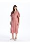 LCWAIKIKI Maternity V-neck Solid Short Sleeve Oversize Maternity Dress - 2