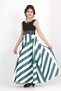 Young Girl Long Evening Dress Taffeta Fabric Zebra Pattern Special Day/Evening Dress Graduation Outfit - 2