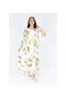 Girl's Chiffon Fabric Patterned Lined Daily Night Evening Dress - 2