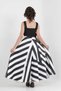 Girl's Long Evening Dress Taffeta Fabric Zebra Pattern Special Day/Evening Dress Graduation Outfit - 8