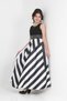 Girl's Long Evening Dress Taffeta Fabric Zebra Pattern Special Day/Evening Dress Graduation Outfit - 6
