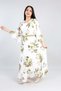 Girl's Chiffon Fabric Patterned Lined Daily Evening Dress - 2