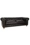 Black Elegance Chesterield 230X90X80 CM - 2