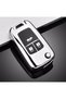 Opel Corsa Glossy Key Case Silver Color