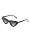 Women's Sunglasses Cat Eyes Design Black Frame Black Glass - 6