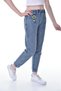 Girl's Elastic Waist Mom Fit Skinny Leg Cotton Denim Jeans