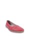 Red Genuine Leather Anatomical Women's Ballerinas - 26352623 - 2