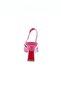 2000-22y Red Women's Heeled Shoes - Chain Accessory, Blunt Toe - 4