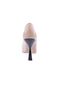 Women's Pointed Toe Buckle Goblet Heeled Shoes Beige Skin 211921085 - 4