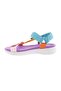 103-23Y Women's Strappy Velcro Sandals Multi Purple - 3