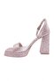 High Heeled Platform Women's Shoes - Rose Sand - 3