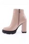 Nude Lita Wrinkled Heeled Women's Boots - 8143242 - 3