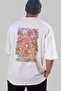 MONKEY D. LUFFY 1 Anime Back Printed White Oversized t-shirt %100 Cotton Men Women - 6