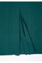 Maxi Length Classic Green Back Slit Zipper Skirt - 8