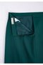 Maxi Length Classic Green Back Slit Zipper Skirt - 7