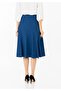 A-Line Indigo Midi Skirt - 4