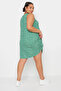 V-Neck Zero Sleeve Patterned Plus Size Dress -303194 - 5