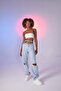 High Waist Ripped and Belt Detailed Viento Jean Trousers - 5