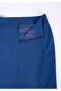 Maxi Length Indigo Classic Skirt with Back Zipper and Slit - 5