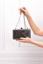Women's Metal Black Chain Strap Evening Bag - 6