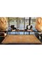 Yellow Framed Traditional Woven Base Washable Carpet Miravip9140 - 3