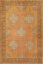 Yellow Framed Traditional Woven Base Washable Carpet Miravip9140
