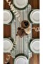 Placemat, Set of 6 Green Color Placemats and Table Runner Retro Set, New Collection - 4