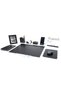 Burgaz Black Color Luxury Leather Desk Set 9 Pieces - 3