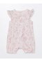 Lcw Baby Crew Neck Short Sleeve Printed Baby Girl Jumpsuit Bayq