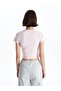 XSIDE Crew Neck Plain Short Sleeve Women's T-Shirt - 5