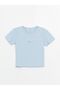 Xside Crew Neck Embroidered Short Sleeve Women's T-Shirt - 6