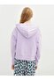 Casual Hooded Plain Long Sleeve Women's Sweatshirt - 4