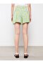Xside Elastic Waist Patterned Viscose Women's Short Skirt (S2) - 5
