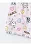 Crew Neck Printed Short Sleeve Girls' Shorts Pajama Set (S4) - 7