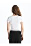 Xside Crew Neck Embroidered Short Sleeve Women's T-Shirt - 5