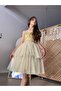 Girl's Gold Evening Dress Ebise - 4