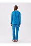 Shirt Collar Patterned Long Sleeve Women's Pajama Set - 5