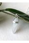 Nails Cut Crystal Quartz Natural Stone Necklace