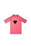Girl - Crew Neck Printed Tight T-shirt
