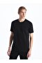 Crew Neck Short Sleeve Combed Cotton Men's T-Shirt - 2