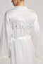 Otri̇ş Detailled Satin Bride Kimono - 8