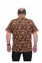 Men's Large Size Polo Collar T-Shirt Hawai 24455 Mink - 2