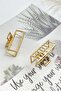 Pack of 2 Metal Medium Size Latch Buckle Rectangular T6666 - 2