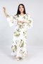 Girl's Chiffon Fabric Patterned Lined Daily Evening Dress - 6