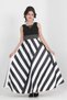 Girl's Long Evening Dress Taffeta Fabric Zebra Pattern Special Day/Evening Dress Graduation Outfit - 2