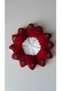 Hand Knitted Burgundy Strawberry 3-Piece Fiber Set - 5